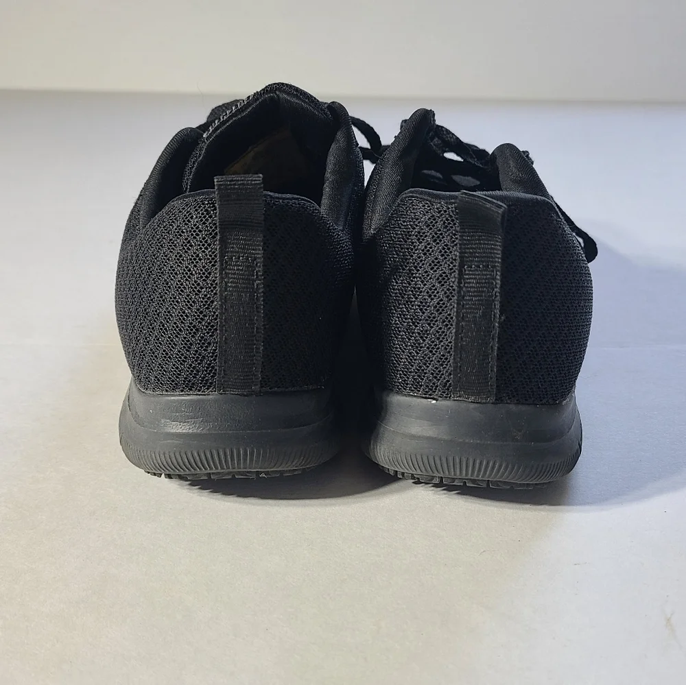 Skechers Work Wide Fit Slip Resistant Black Sneakers - Picture 3 of 10